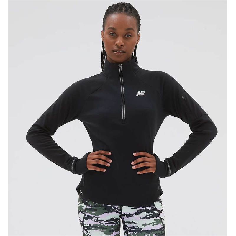 New Balance Womens NB Heat Half Zip Top-4